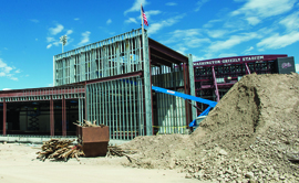 The Washington-Grizzly Champions Center is under construction, 